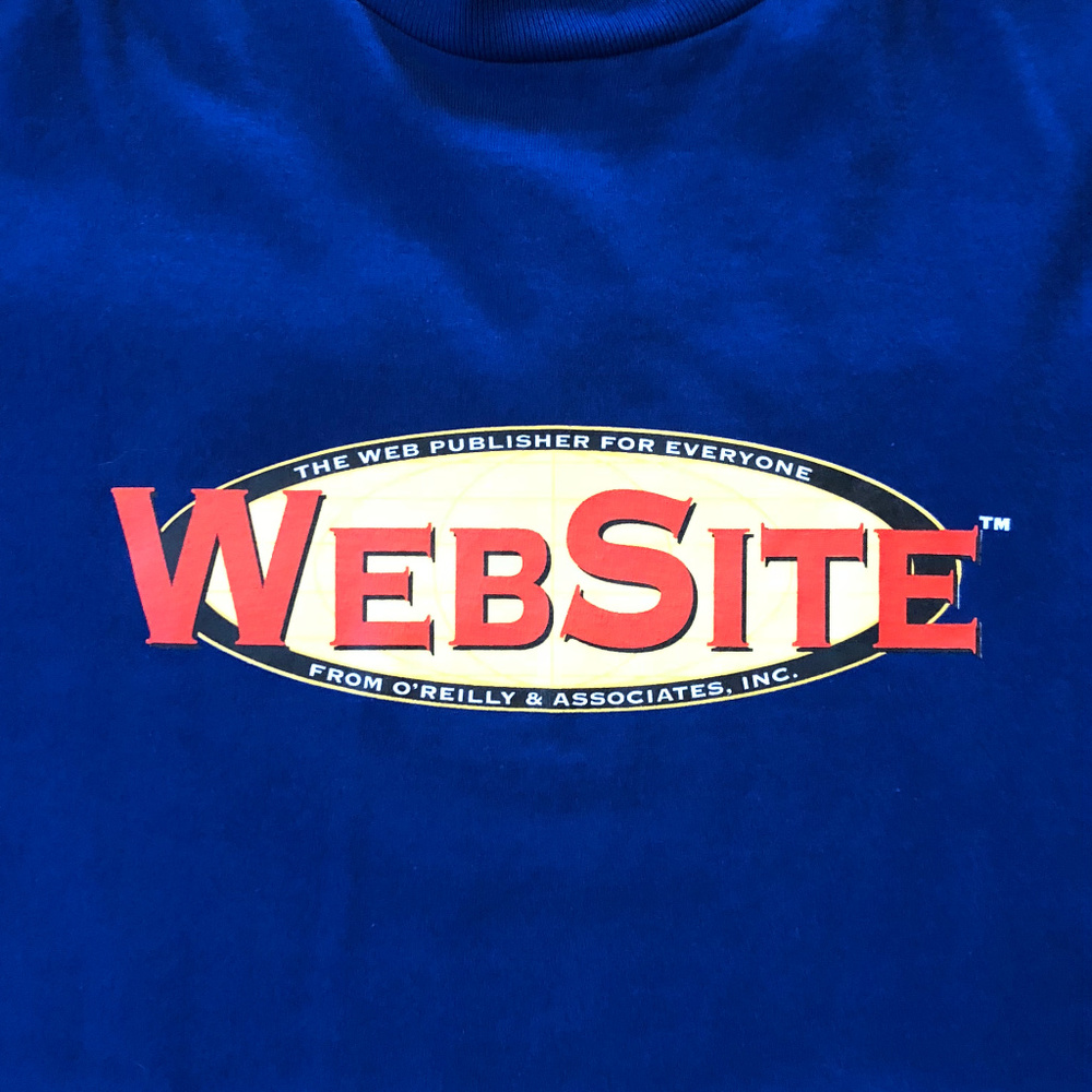 90s Internet Website Shirt Dot Com Tech Blue Xl - image 5